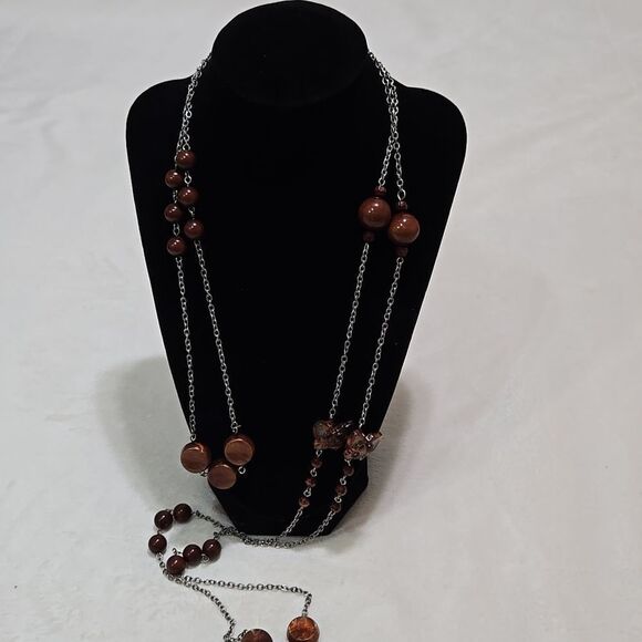 Butterfly Beaded Necklace - Picture 6 of 7